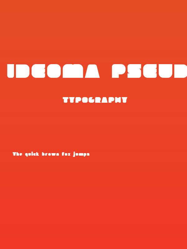 ideoma PSEUDO Poster