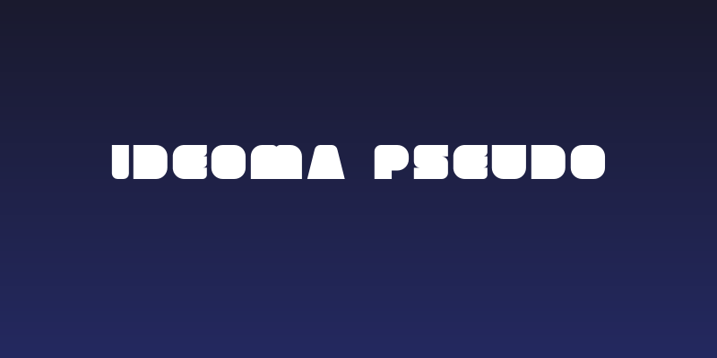 ideoma PSEUDO Social Header