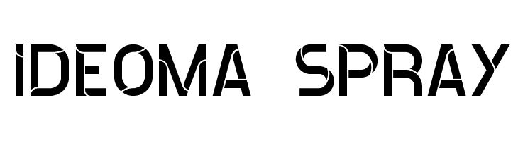 ideoma SPRAY  免费字体下载