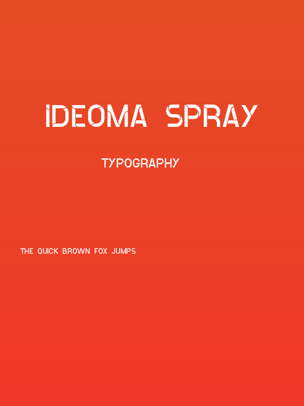 ideoma SPRAY Poster