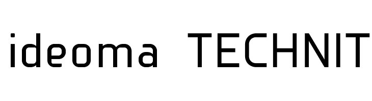 ideoma TECHNIT  les polices de caractères gratuit tlcharger