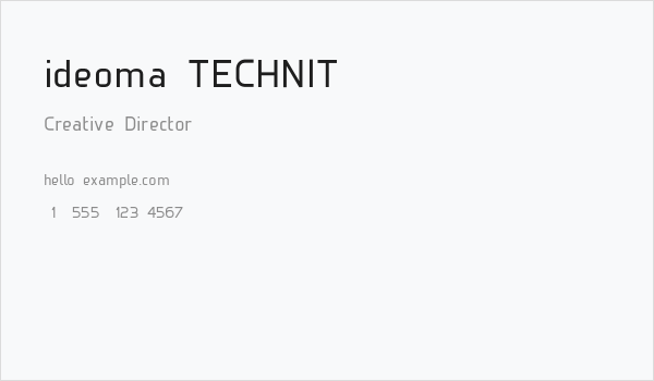 ideoma TECHNIT Business Card