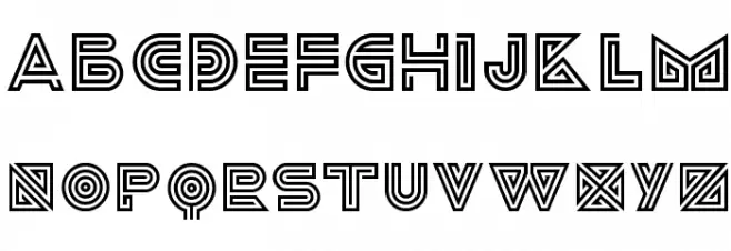ideomaLINER Шрифта ВЕРХНИЙ