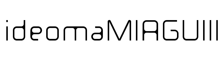 ideomaMIAGUIII Font