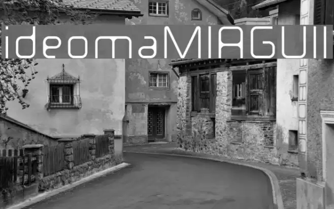 ideomaMIAGUIII Font examples