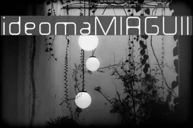 ideomaMIAGUIII Font examples