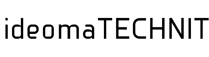 ideomaTECHNIT  Frei Schriftart Herunterladen