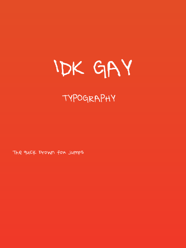 idk gay Poster