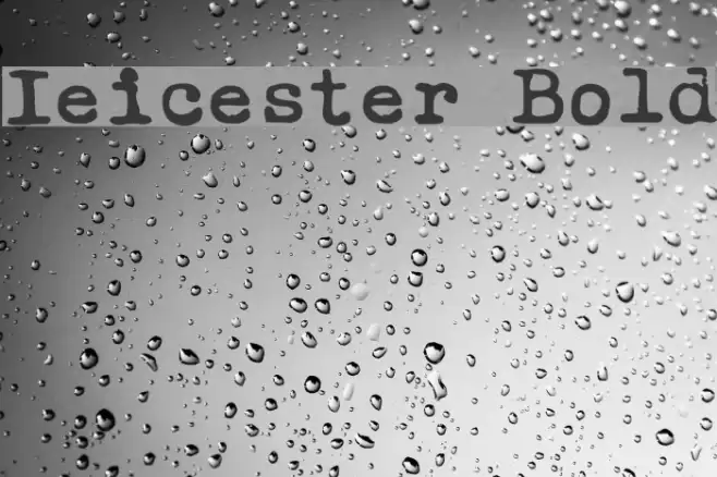 Ieicester Bold Font examples