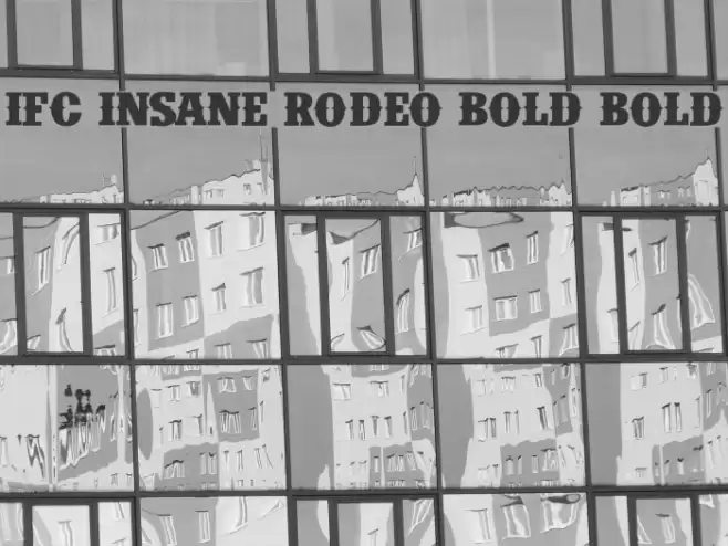 IFC INSANE RODEO BOLD Bold Font examples