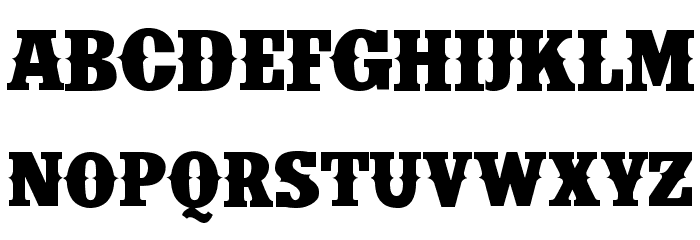 IFC INSANE RODEO BOLD Bold Font LOWERCASE