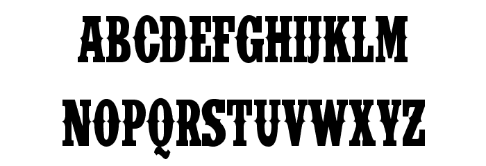 IFC INSANE RODEO Font LOWERCASE