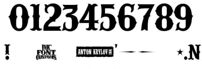 IFC RAILROAD Bold Font OTHER CHARS