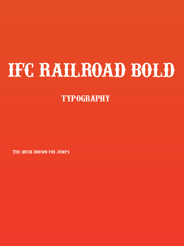 IFC RAILROAD Bold Poster
