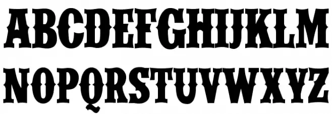 IFC WILDRODEO Bold Шрифта ВЕРХНИЙ
