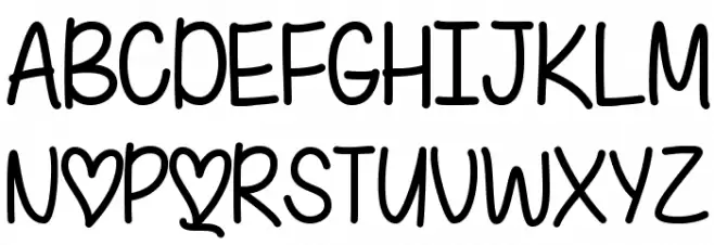 IFoundMyValentine Schriftart Groß