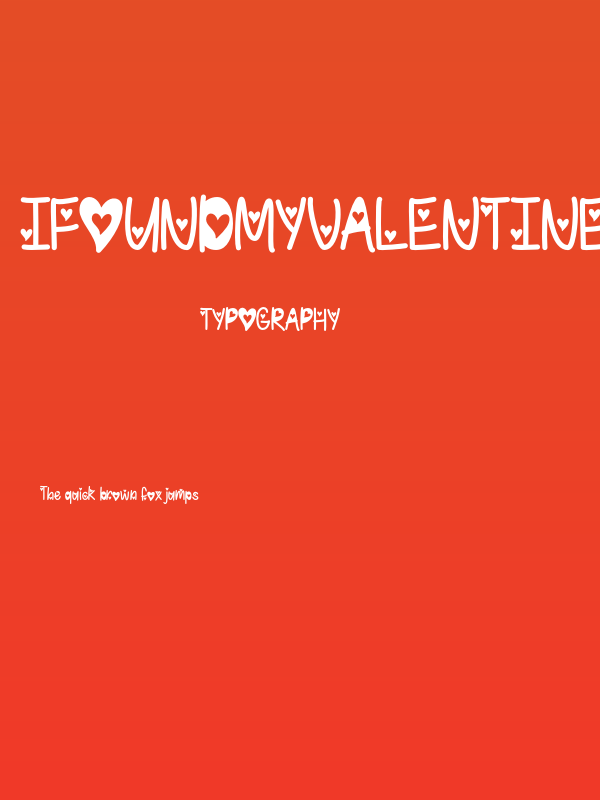 IFoundMyValentineHearted Poster