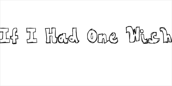If I Had One Wish Logo