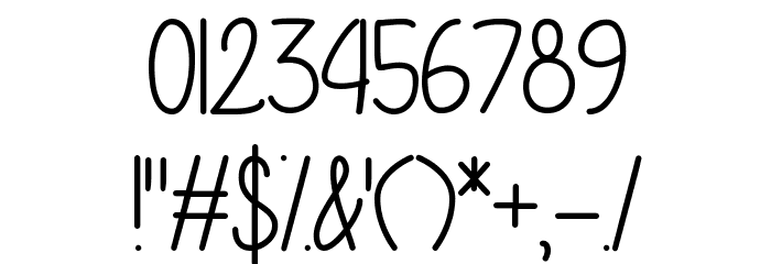 If Only Font OTHER CHARS