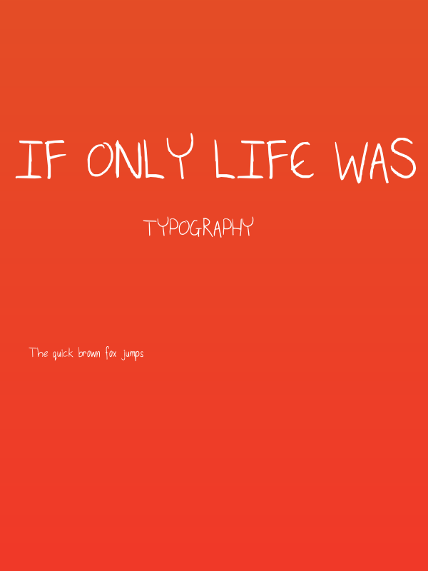 If only life was simple Poster