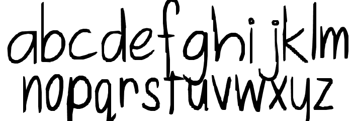 If only life was simple Font LOWERCASE