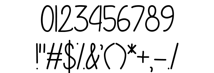 IfOnly Font OTHER CHARS