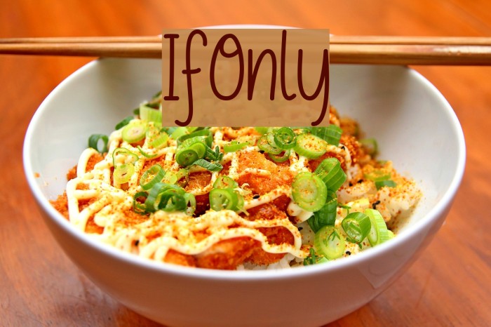 IfOnly Font examples