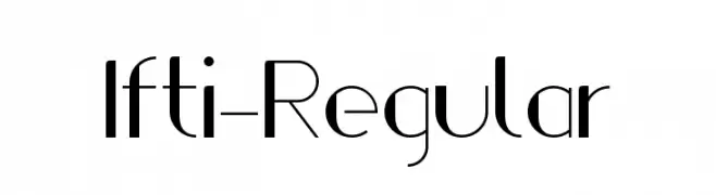 Ifti-Regular  Descarca Fonturi Gratis