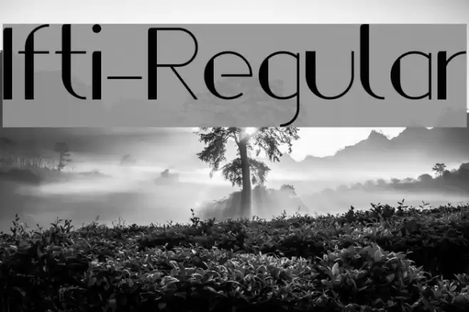 Ifti-Regular Font examples