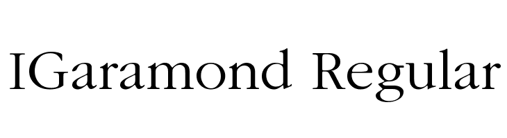 IGaramond Regular Font