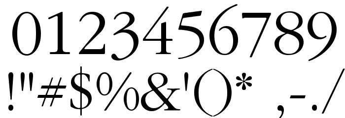 IGaramond Regular Font OTHER CHARS