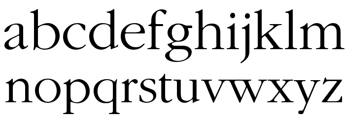 IGaramond Regular Font LOWERCASE