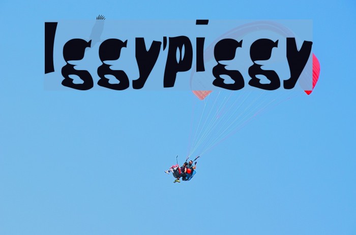 Iggypiggy Font examples
