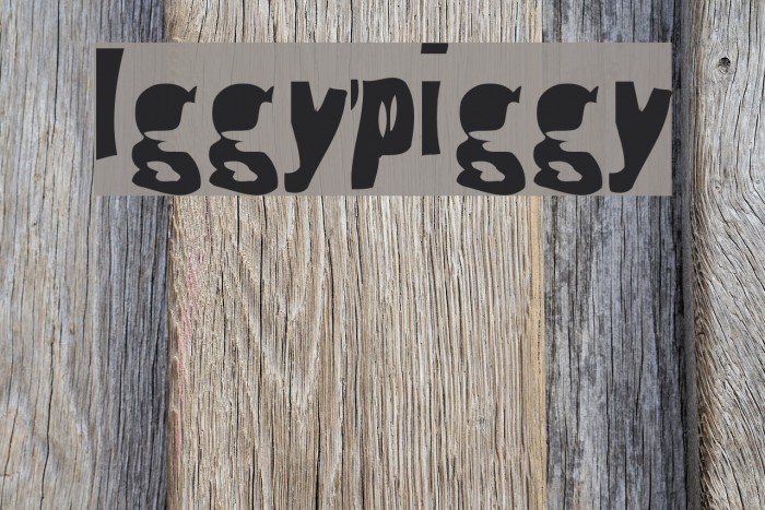 Iggypiggy Font examples