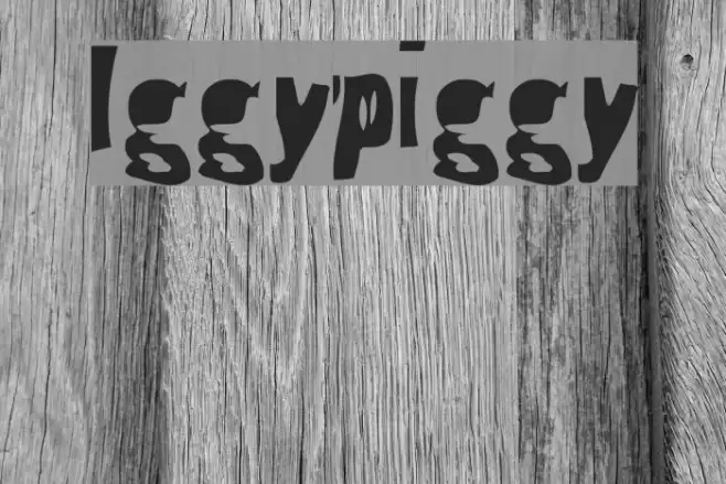 Iggypiggy Font examples