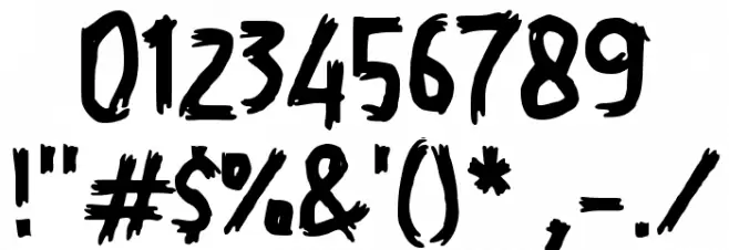 Ighty Mighty Font OTHER CHARS