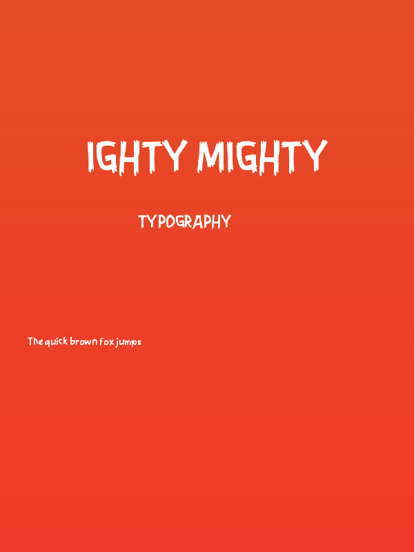 Ighty Mighty Poster