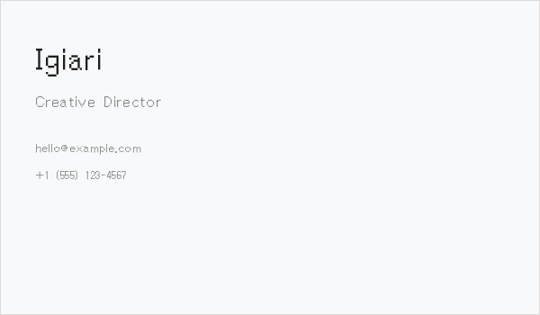 Igiari Business Card