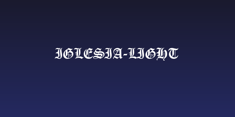 Iglesia-Light Social Header