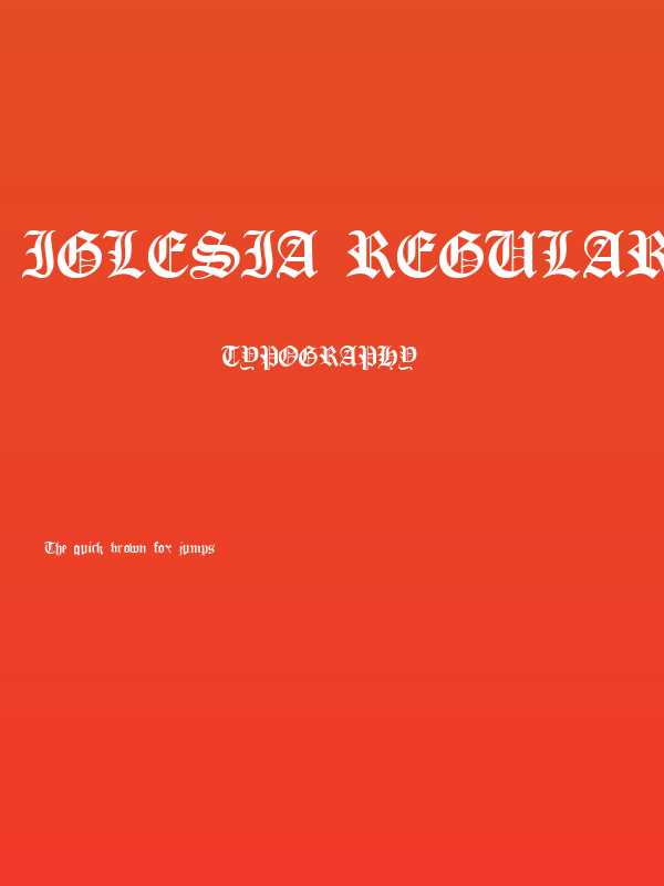 Iglesia Regular Poster