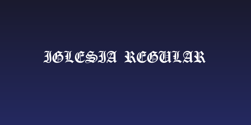Iglesia Regular Social Header