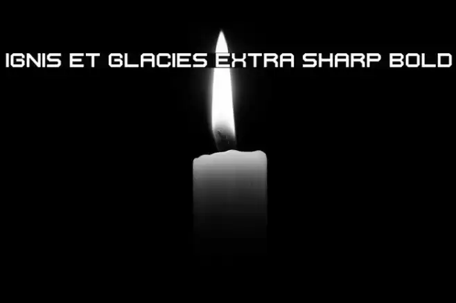 Ignis et Glacies Extra Sharp Bold フォント examples
