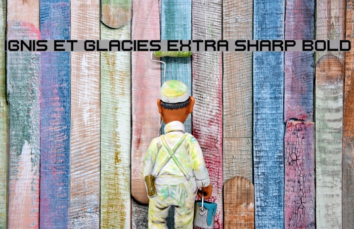 Ignis et Glacies Extra Sharp Bold Font examples