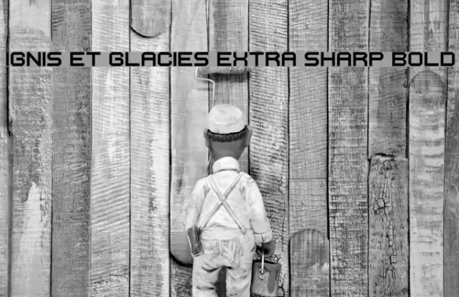 Ignis et Glacies Extra Sharp Bold フォント examples