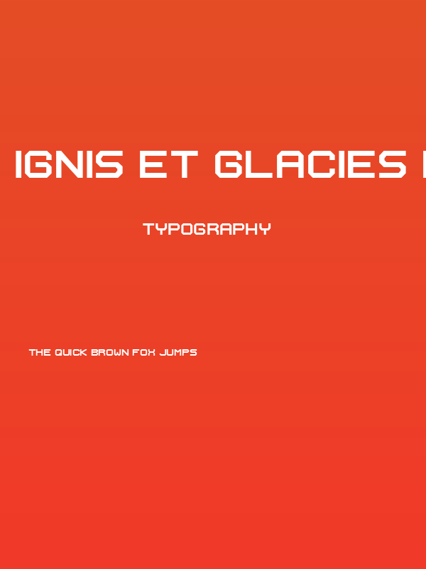 Ignis et Glacies Extra Sharp Bold Poster