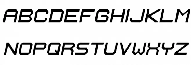 Ignis et Glacies Extra Sharp Italic Fonte MAIÚSCULAS