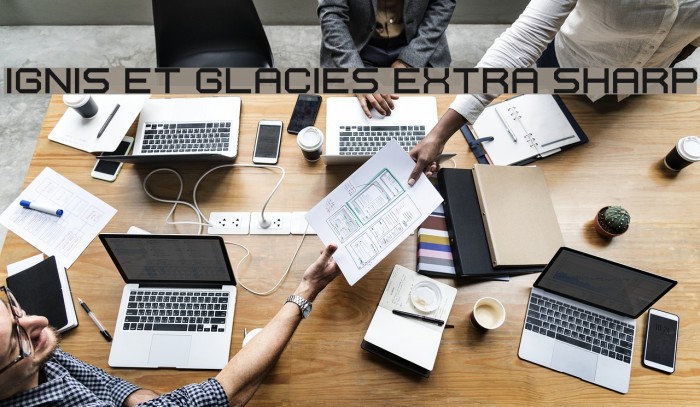 Ignis et Glacies Extra Sharp Font examples