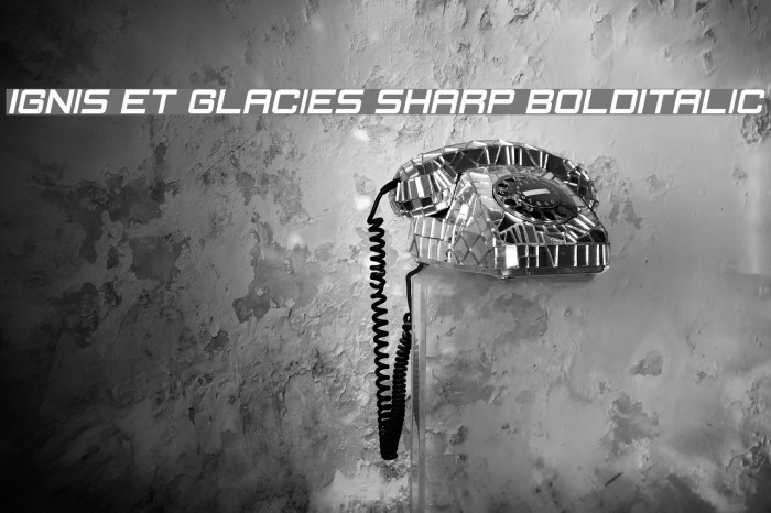 Ignis et Glacies Sharp BoldItalic Font examples