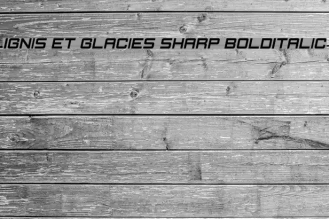 Ignis et Glacies Sharp BoldItalic  examples