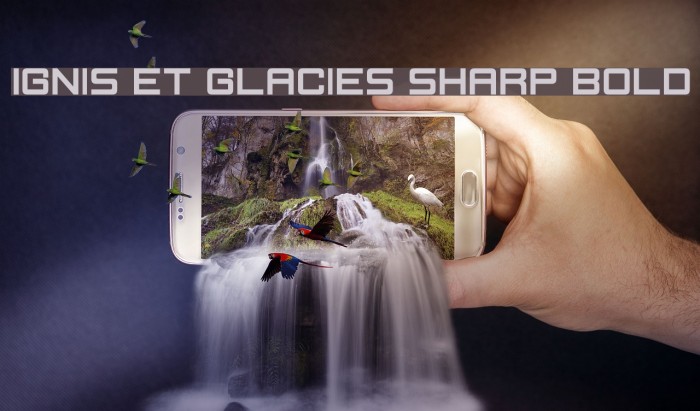 Ignis et Glacies Sharp Bold Font examples